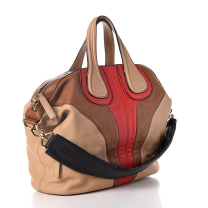 Givenchy Sugar Goatskin Medium Tri-color Nightingale Beige Brown Red 3 of 8
