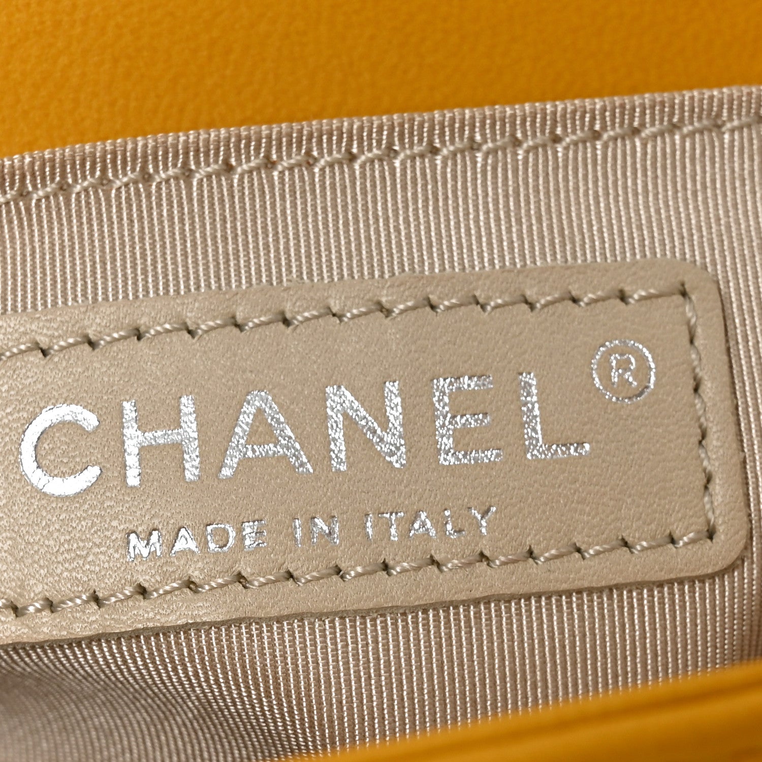 Chanel Lambskin Quilted Medium Boy Flap Yellow 6 of 10