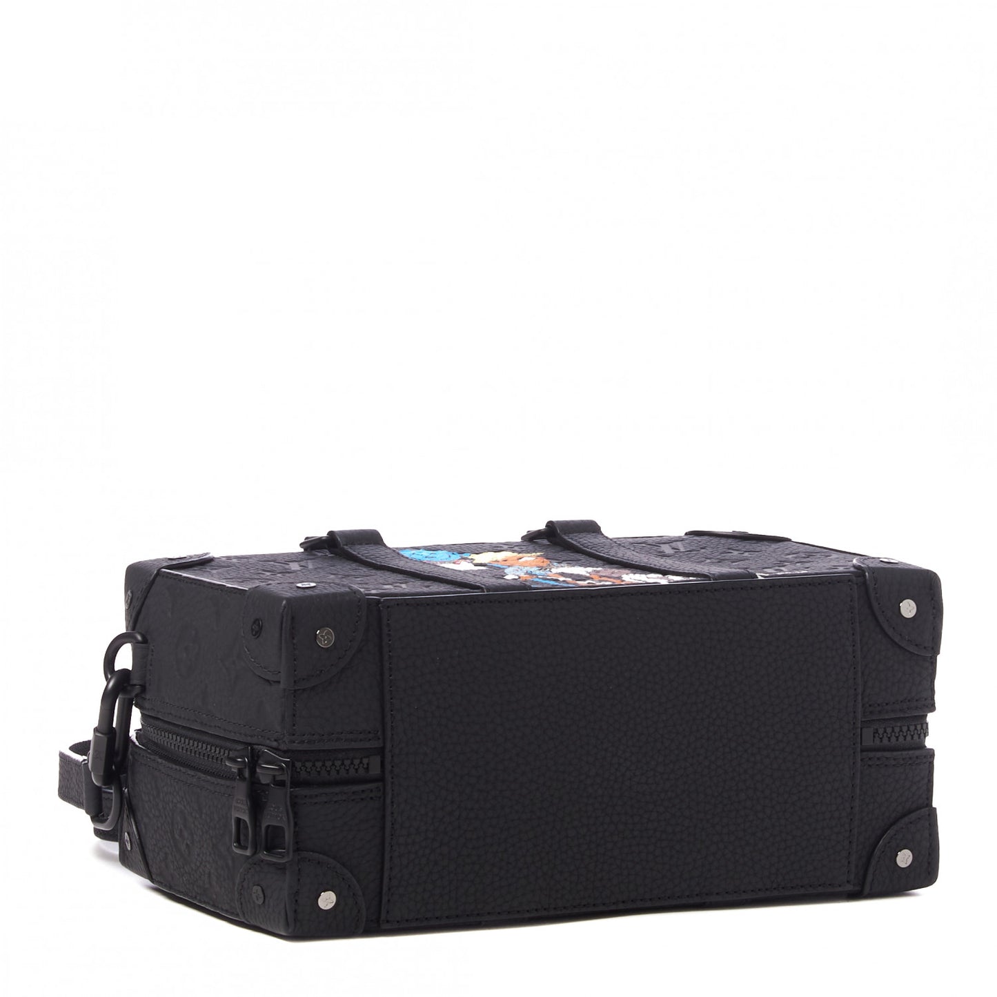 Taurillon Monogram Cartoon LV Friends Speedy Soft Trunk Black