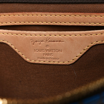 Louis Vuitton Monogram Kusama Town Speedy 30 Blue 5 of 11