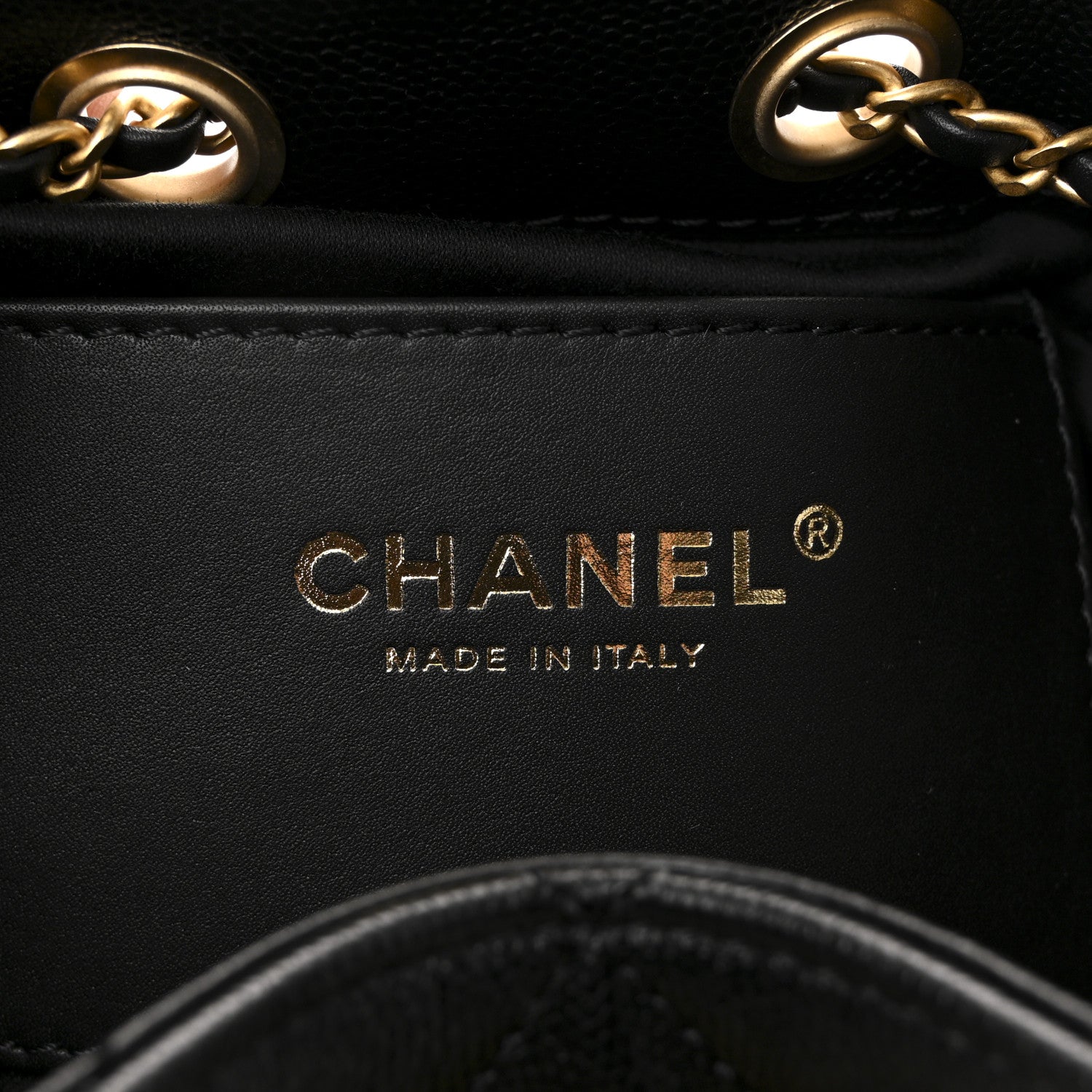 Chanel Caviar Quilted Mini Chanel 25 Handbag Black 6 of 11