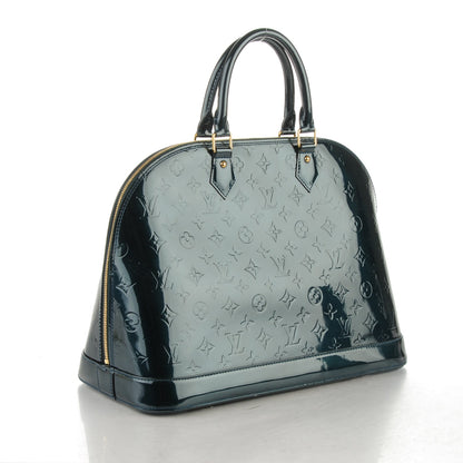 Louis Vuitton Vernis Alma GM Blue Nuit 3 of 9