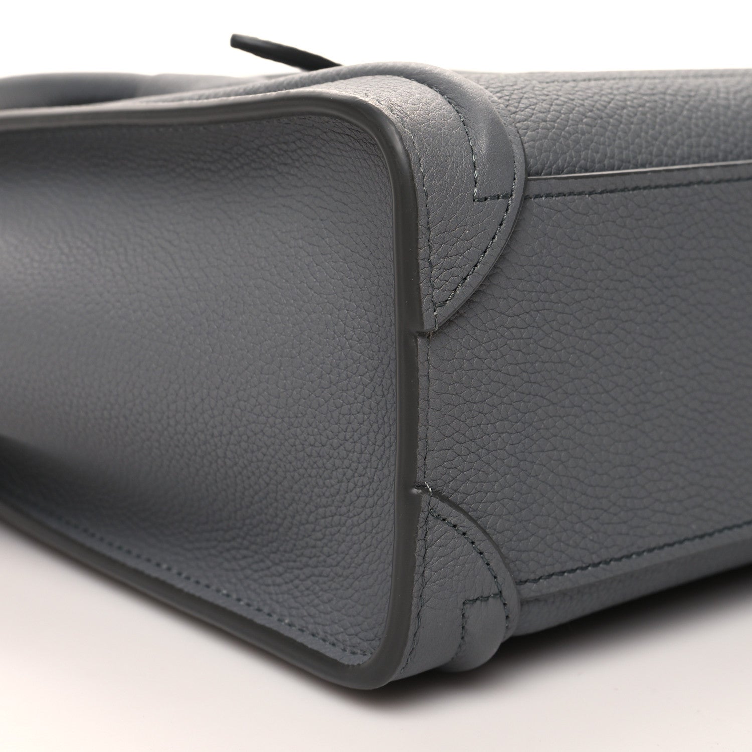 Celine Drummed Calfskin Nano Luggage Kohl 10 of 11