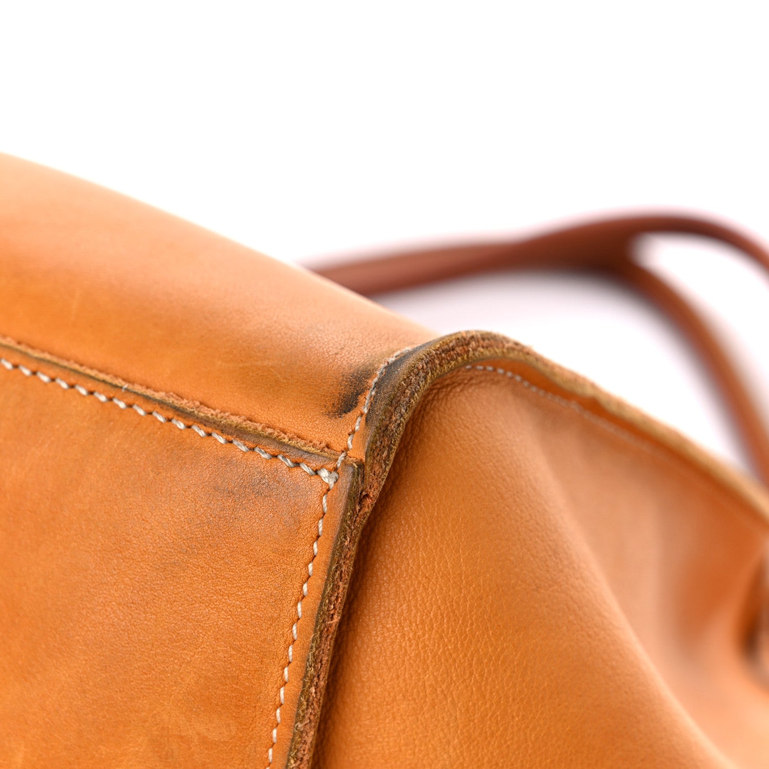 Celine Soft Bare Calfskin Medium Big Bag Dark Yellow 8 of 28