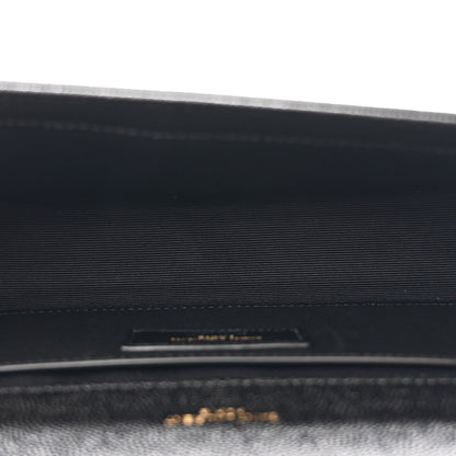 Saint Laurent Grain De Poudre Small Classic Monogram Kate Satchel Black 5 of 10