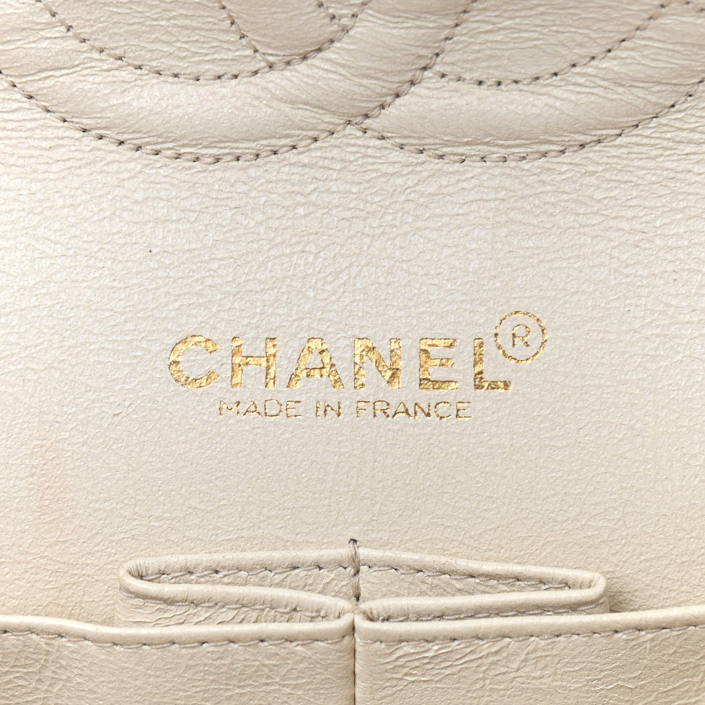 Tweed Quilted Medium Double Flap Beige Brown Multicolor