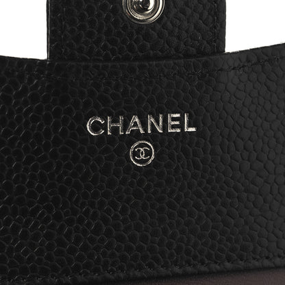 Chanel Caviar Quilted Compact Flap Wallet Black 6 of 8