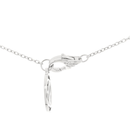 Cartier 18K White Gold Diamond .56ct C De Cartier Pendant Necklace 4 of 4