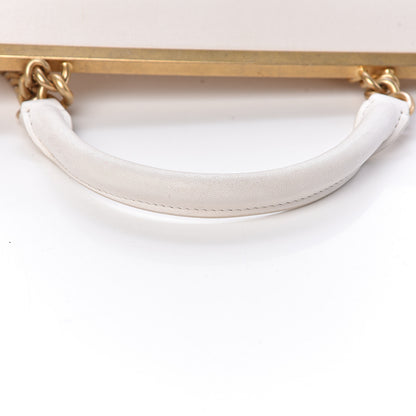 Chanel Lambskin Quilted Coco Luxe Top Handle Flap White 17 of 18