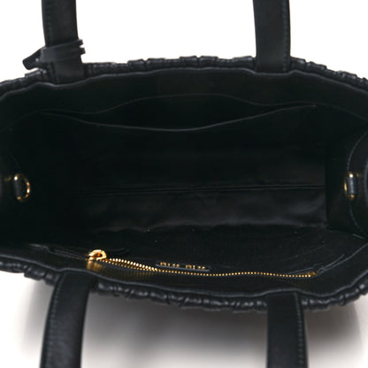 Miu Miu Nappa Matelasse Tote Bag Black 4 of 8