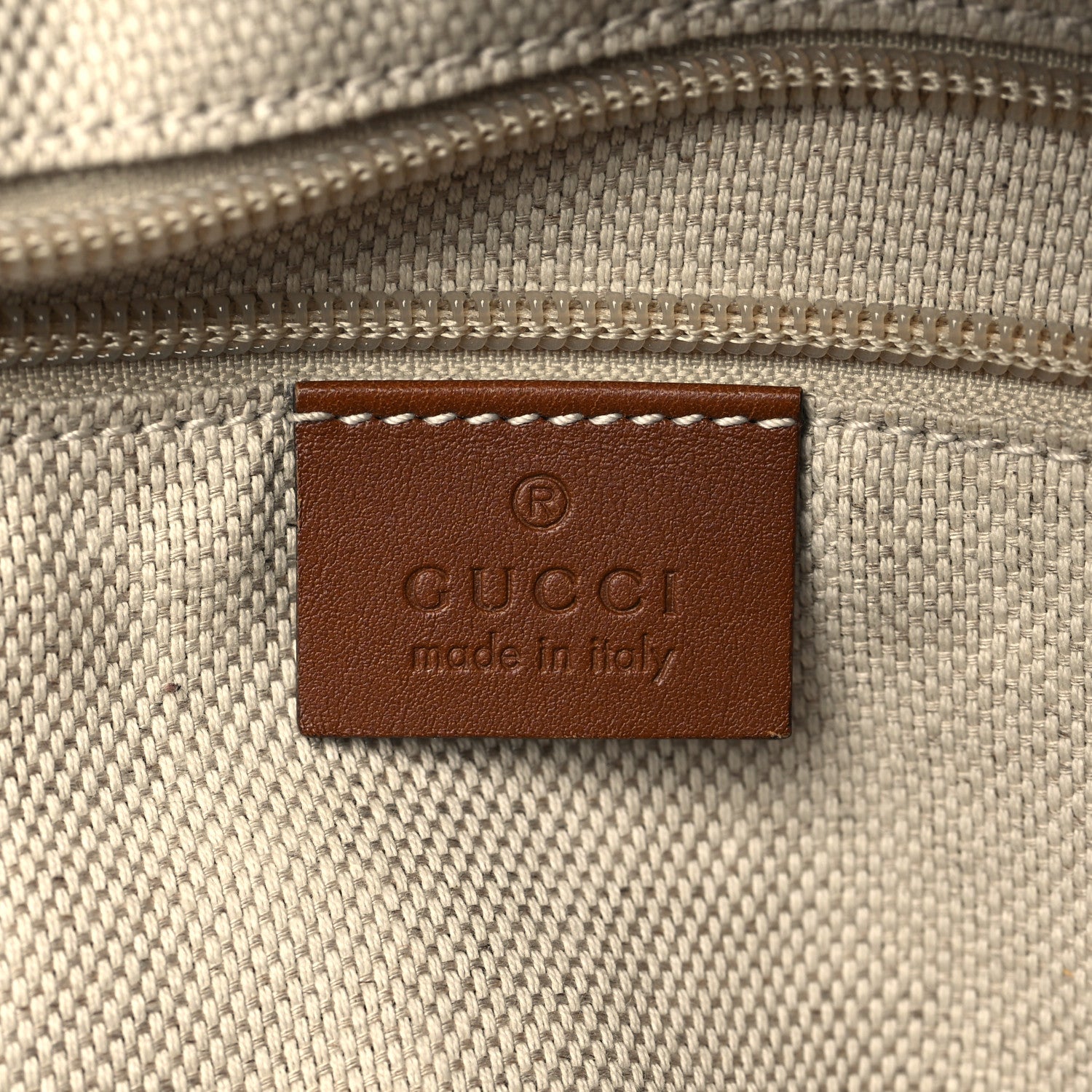 Gucci Monogram Large Flat Messenger Bag Brown 6 of 8
