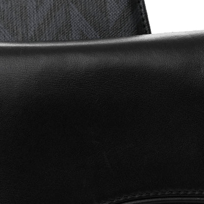 Christian Dior Coated Canvas CD Diamond Printed Mens Saddle Bag Black 8 of 11