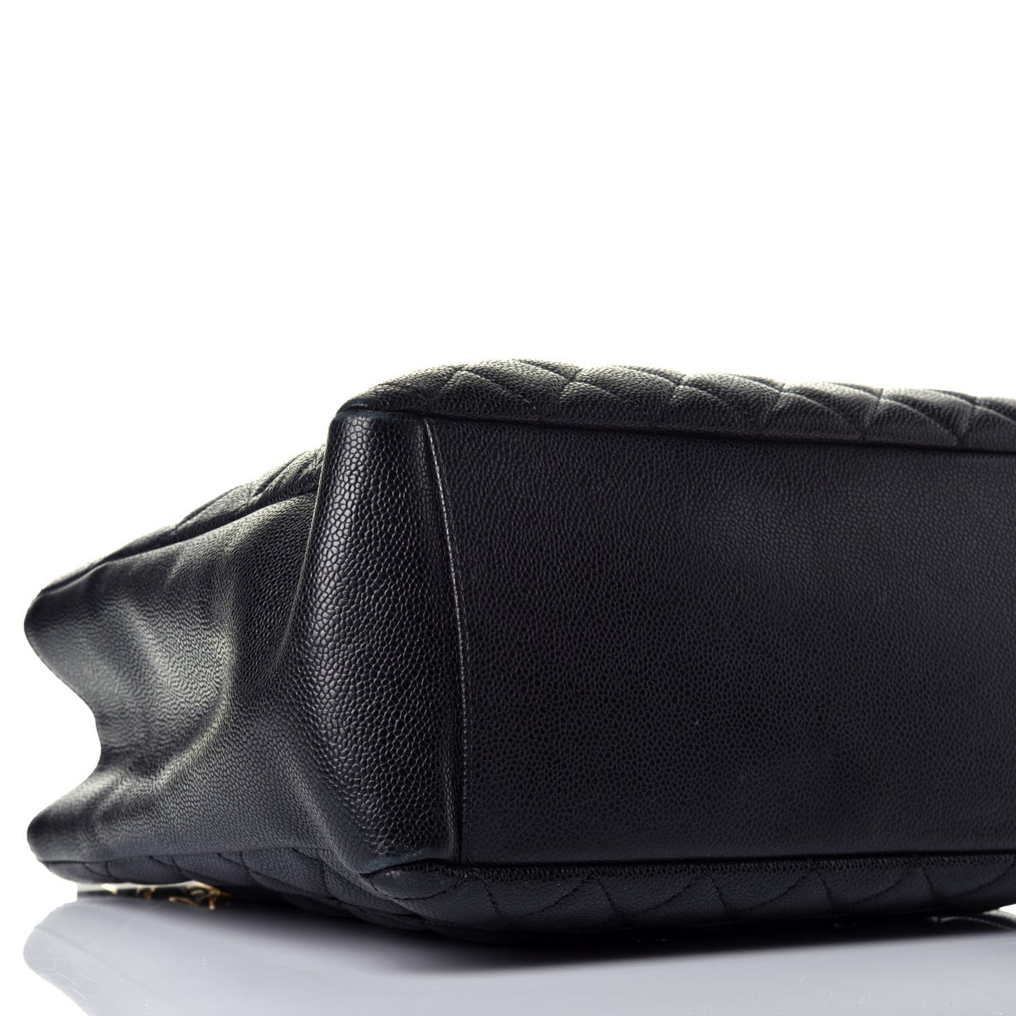 Caviar Quilted Grand Shopping Tote GST Black