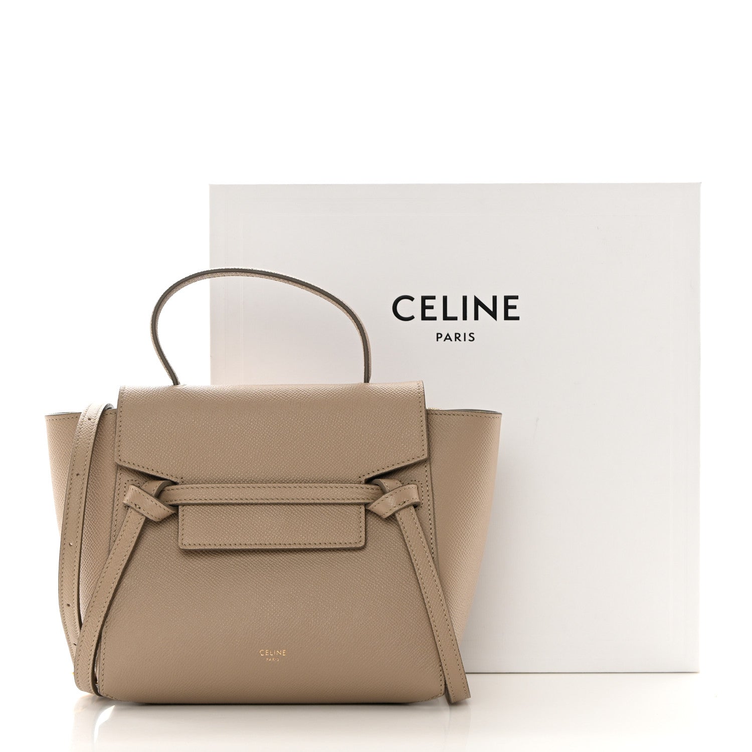 Celine Grained Calfskin Nano Belt Bag Light Taupe 14 of 14