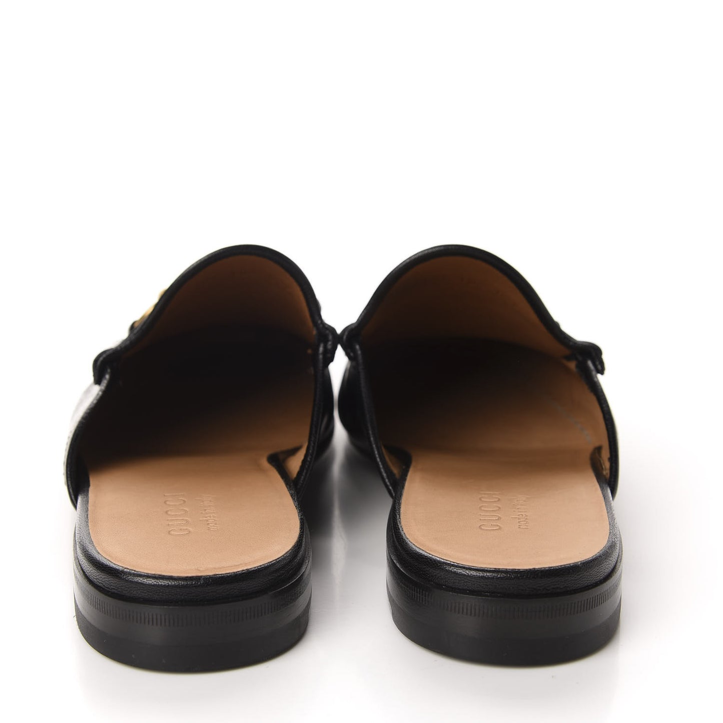 Goatskin Mens Horsebit Slippers 10.5 Black