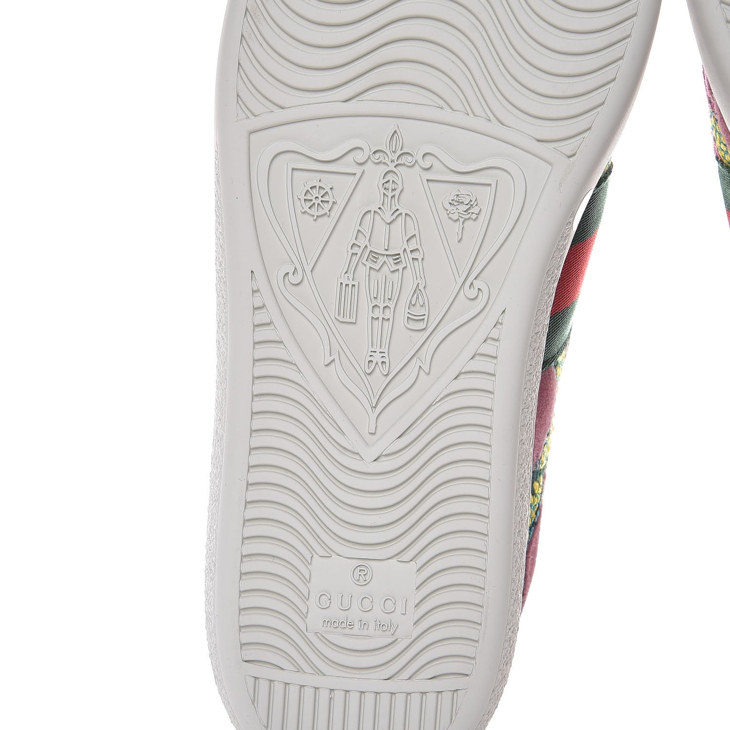 Gucci Velvet Nappa Web Dragon Embroidered Womens Ace Sneakers 36 Tibet Red 6 of 9