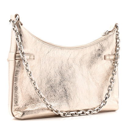 Givenchy Metallic Calfskin Mini Voyou Bag Dusty Gold 3 of 10
