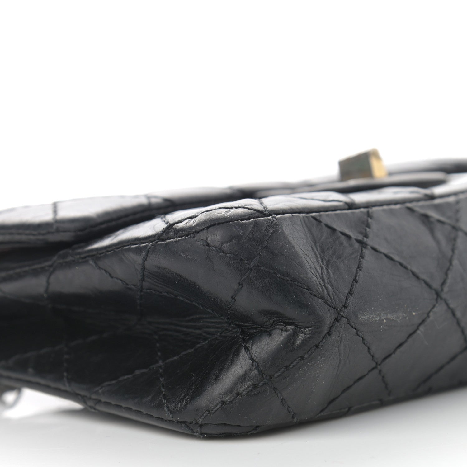 Chanel Aged Calfskin Quilted 2.55 Reissue 224 Flap Black 8 of 18