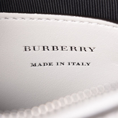 Burberry Smooth Calfskin 1983 Knight Check Link Camera Bag Chalk White 6 of 7