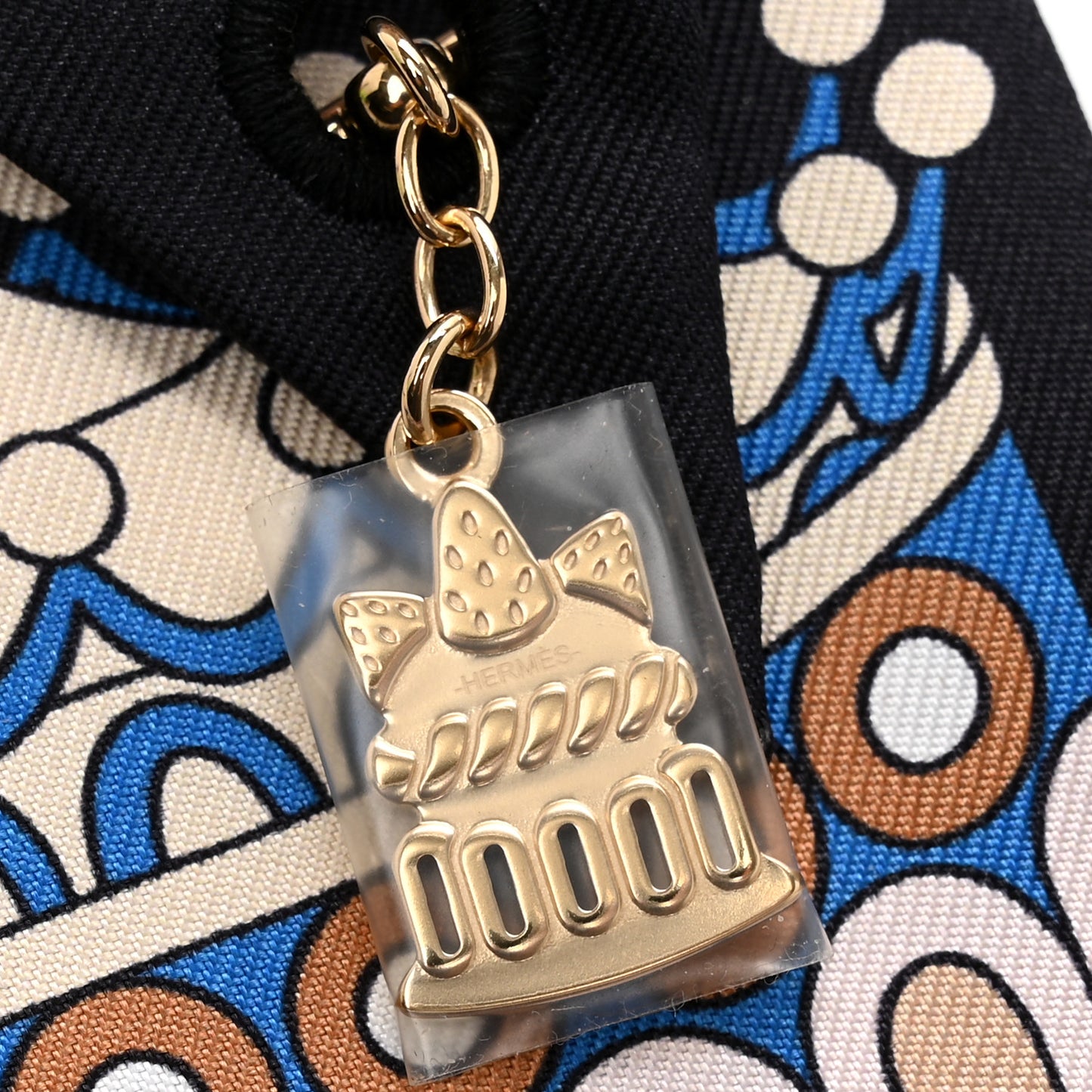 Silk La Patisserie Francaise Charms Twilly Charms Black White Bleu