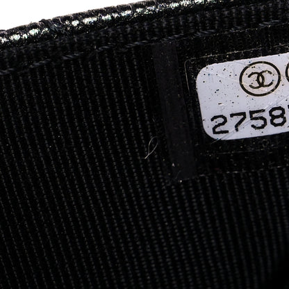 Chanel Iridescent Caviar Quilted Wallet On Chain WOC Black 8 of 11