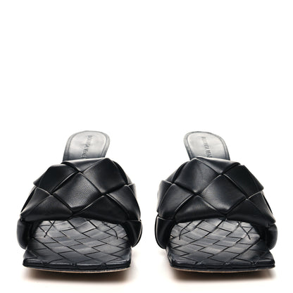 Bottega Veneta Nappa Maxi Intrecciato Lido Mule Sandals 39 Black 2 of 8