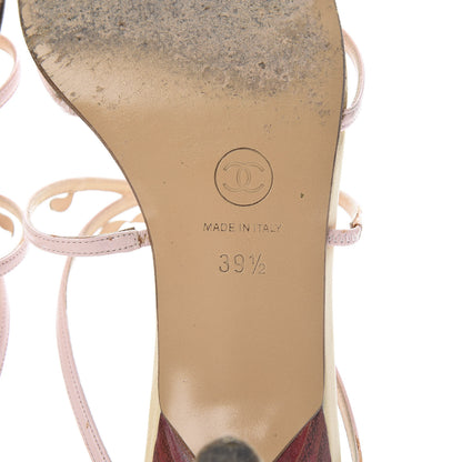 Chanel Lambskin Camellia Sandals 39.5 Pink 8 of 18
