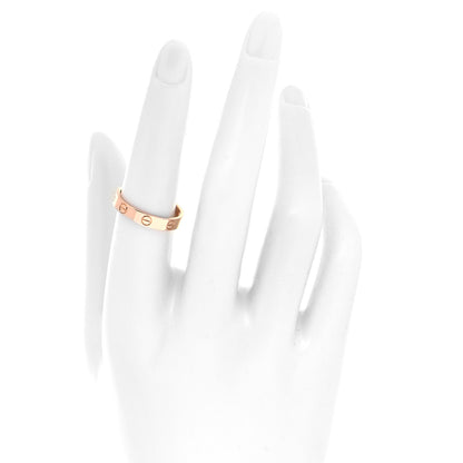 Cartier 18K Pink Gold 3.5mm LOVE Wedding Band Ring 54 7 2 of 5