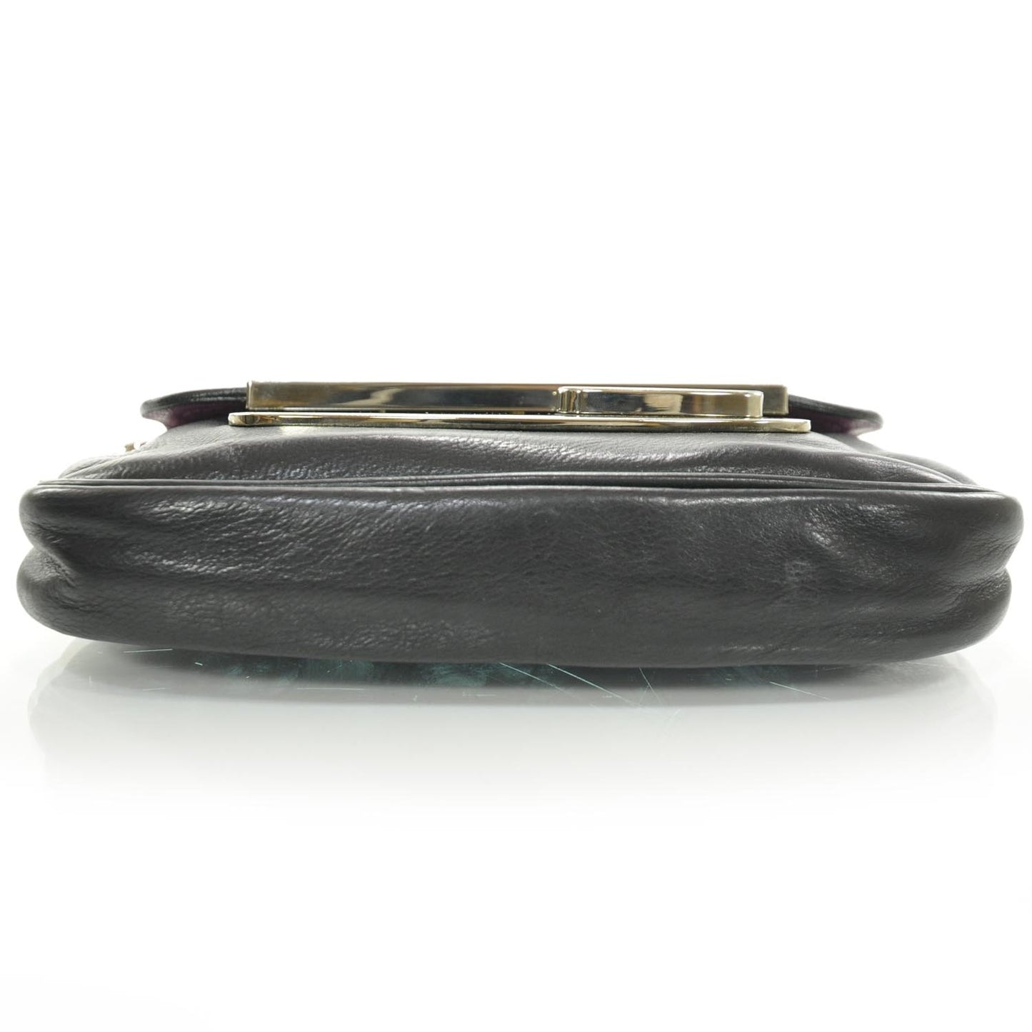 Vitello Leather Small Shoulder Bag Black