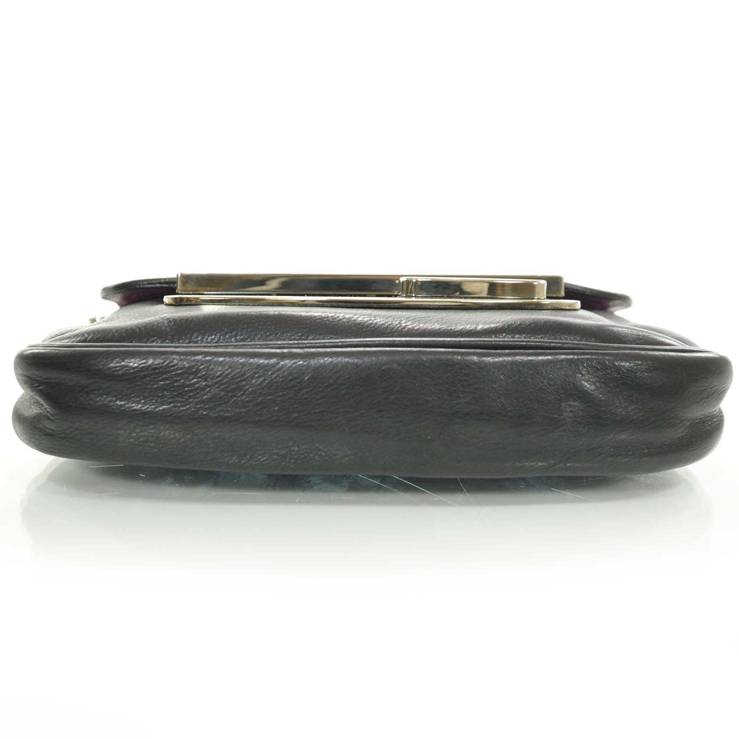 Prada Vitello Leather Small Shoulder Bag Black 4 of 8