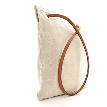 Hermes Canvas Swift Aline Grooming Bag Gold 3 of 10