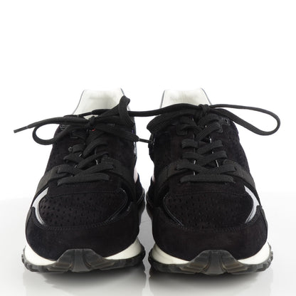Louis Vuitton Nubuck Calfskin Perforated Run Away Sneakers 39.5 Black 2 of 7