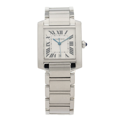 Cartier Stainless Steel 28mm Tank Francaise Automatic Watch 1 of 4