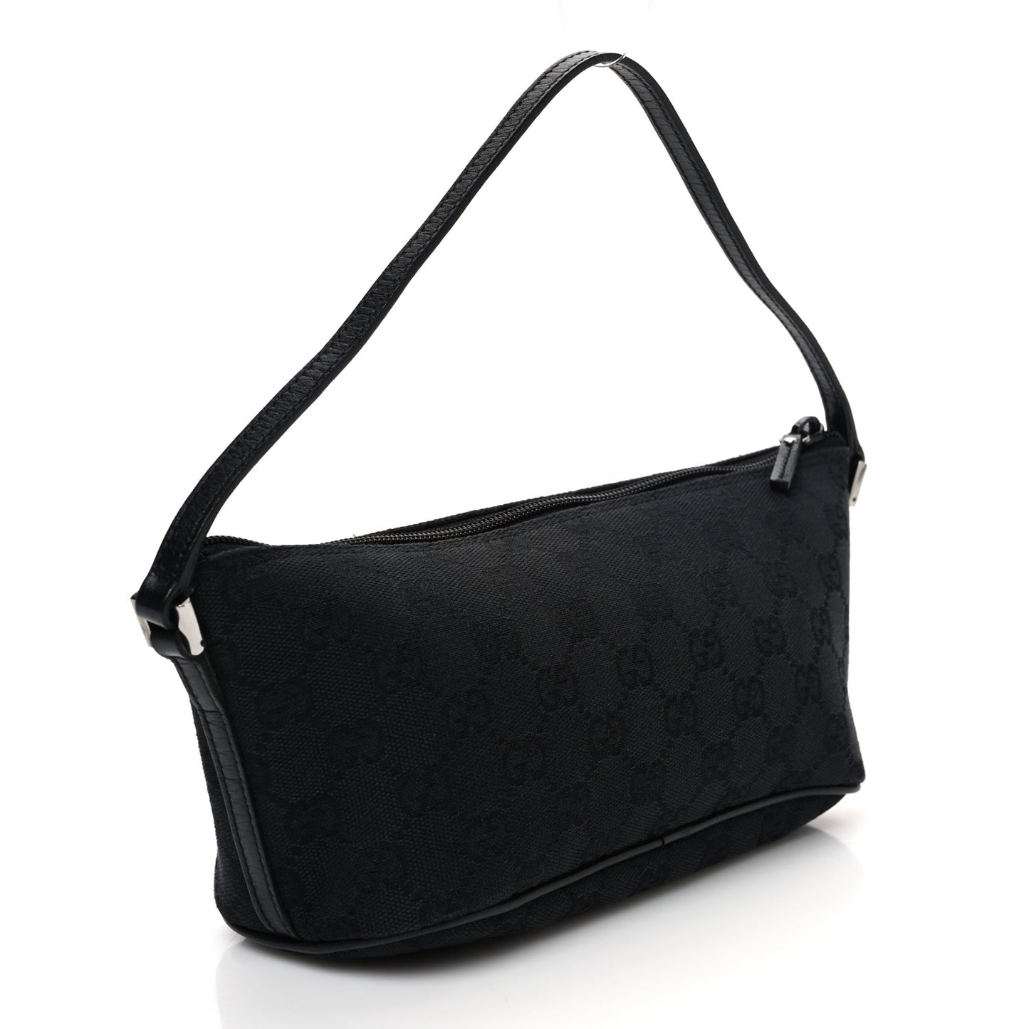 Denim Monogram Boat Pochette Black