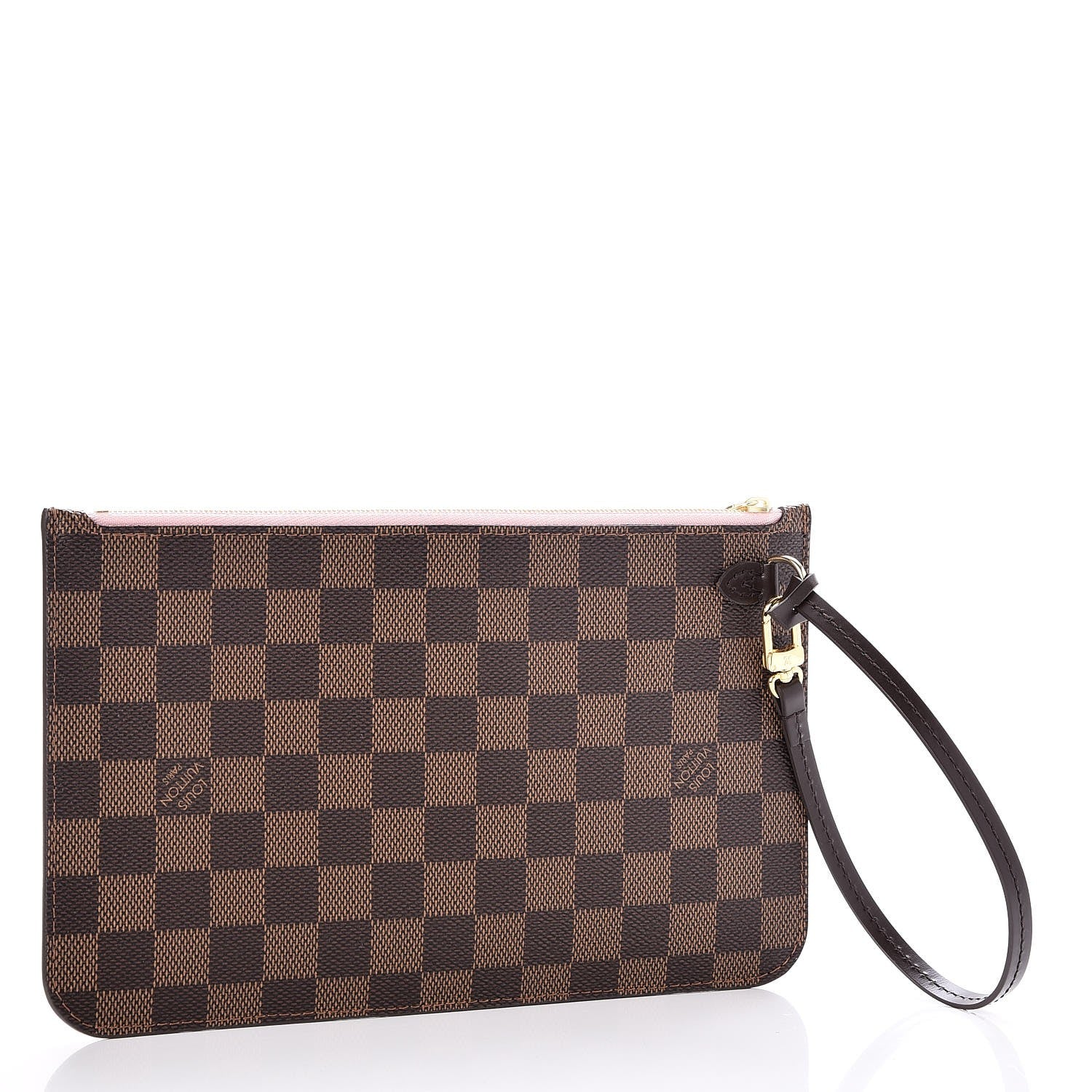 Louis Vuitton Damier Ebene Neverfull MM GM Pochette Rose Ballerine 3 of 8