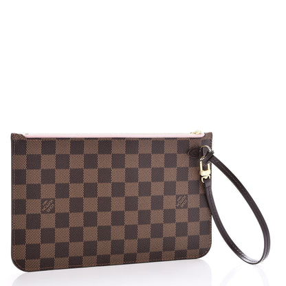 Louis Vuitton Damier Ebene Neverfull MM GM Pochette Rose Ballerine 3 of 8