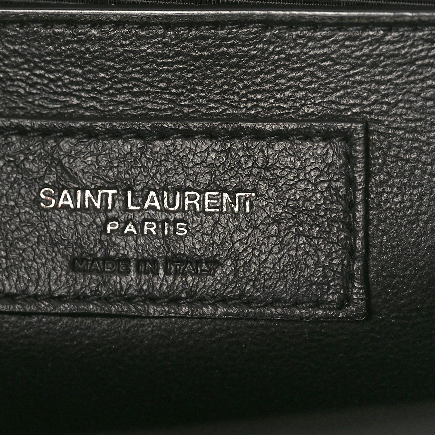 Grain De Poudre Textured Mixed Matelasse Triquilt Medium Monogram Monochrome Satchel Black