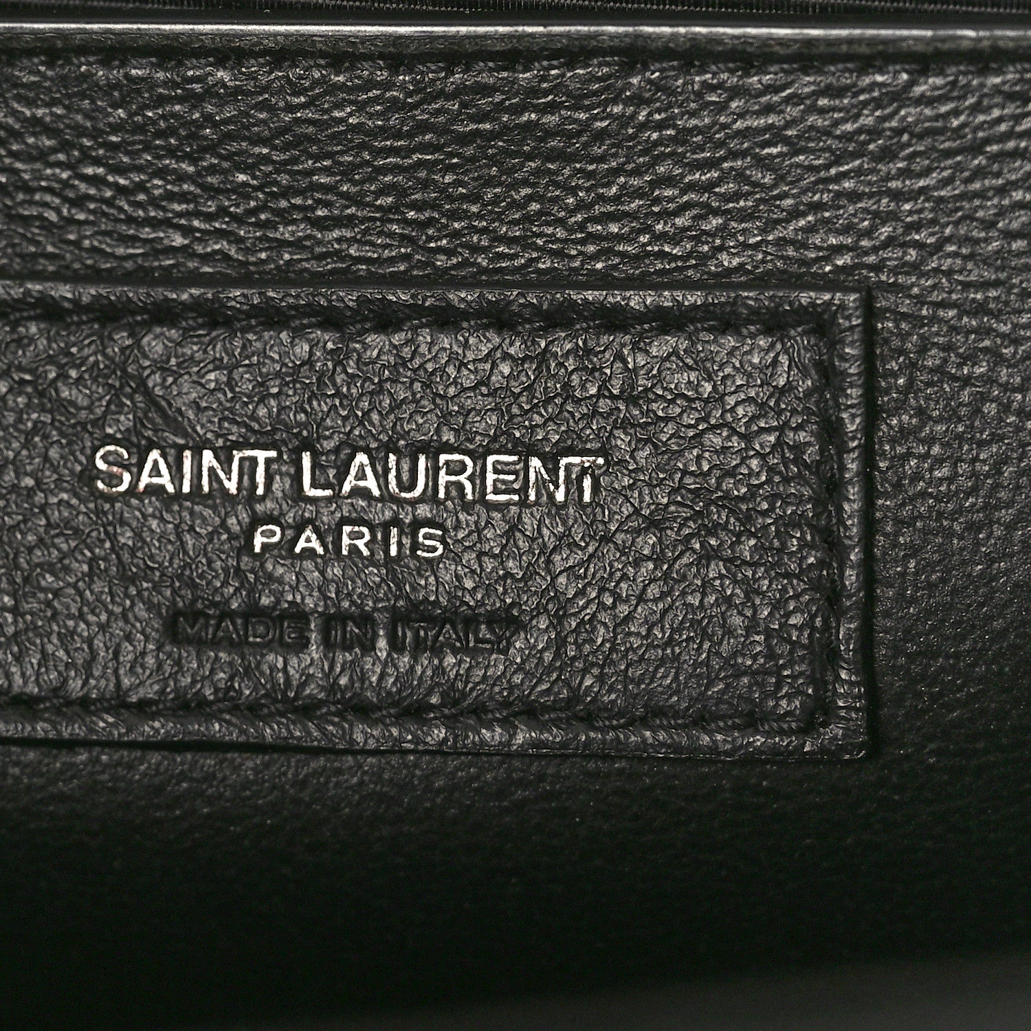 Saint Laurent Grain De Poudre Textured Mixed Matelasse Triquilt Medium Monogram Monochrome Satchel Black 6 of 9