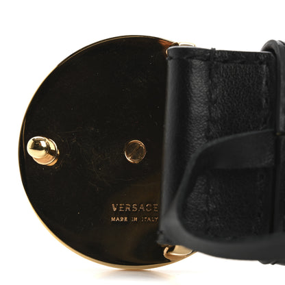Versace Calfskin Palazzo Medusa Belt  75 30 Black 8 of 8