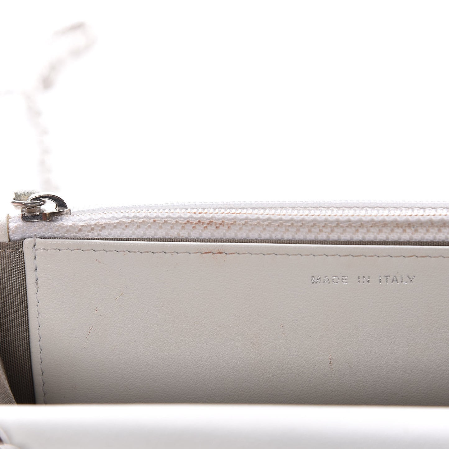 Caviar Timeless CC Wallet on Chain WOC White