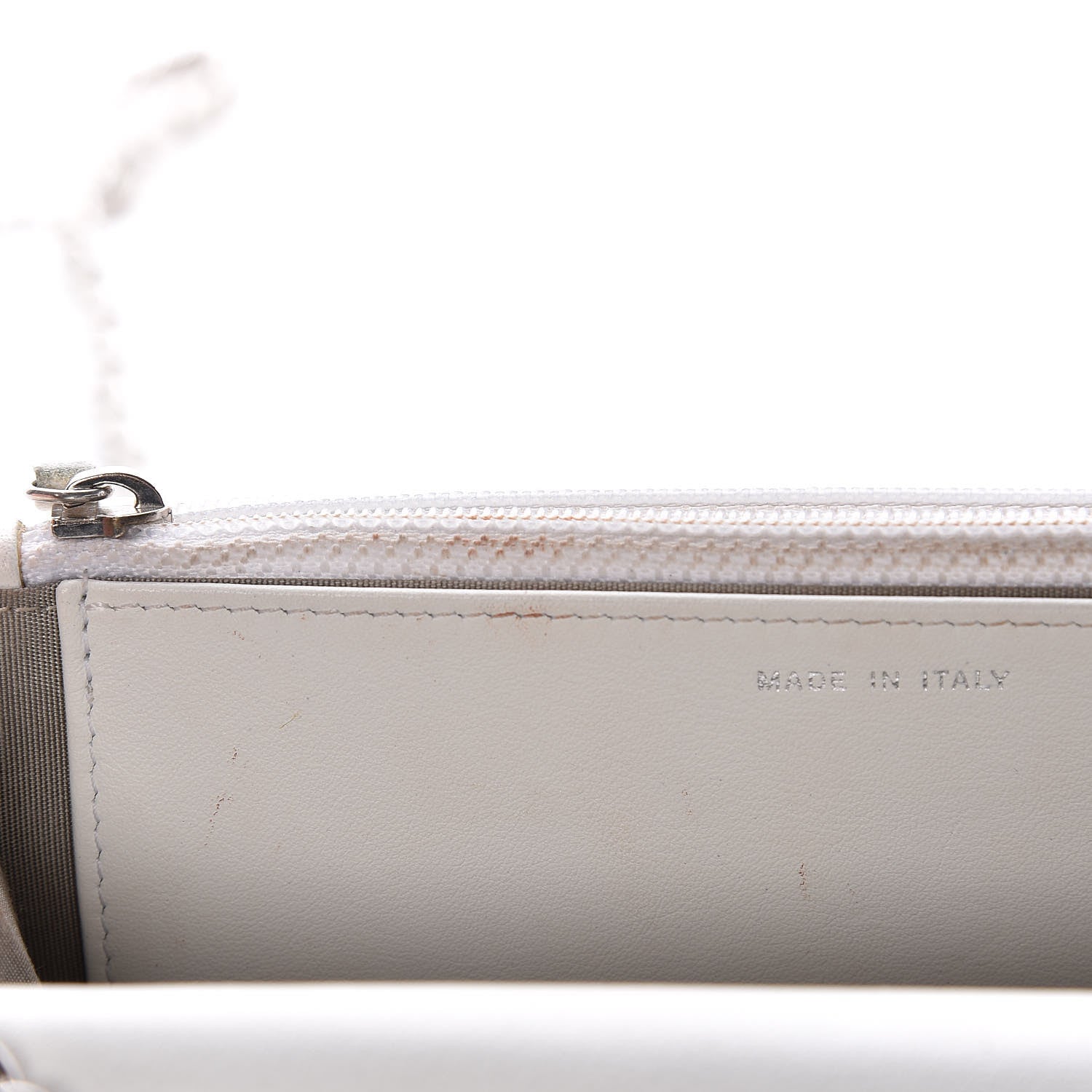 Chanel Caviar Timeless CC Wallet on Chain WOC White 9 of 13