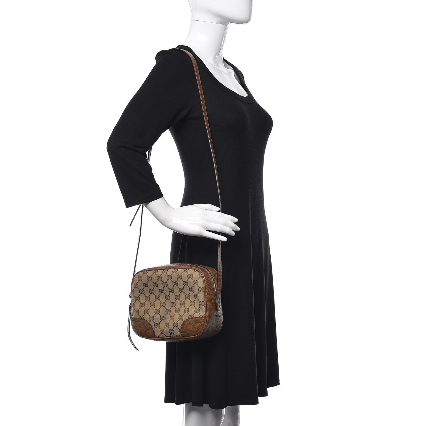 Monogram Mini Bree Messenger Bag Beige Tabacco