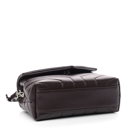 Saint Laurent Calfskin Y Quilted Monogram Toy Loulou Monogram Crossbody Bag Black Tulipe 3 of 9