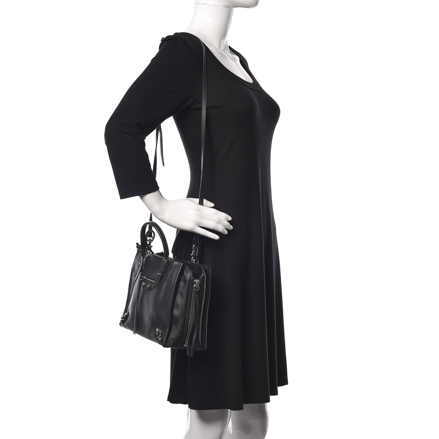 Veau Papier A6 Zip Around Tote Black