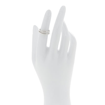 David Yurman Sterling Silver Diamond X Crossover Ring 49 4.75 2 of 5