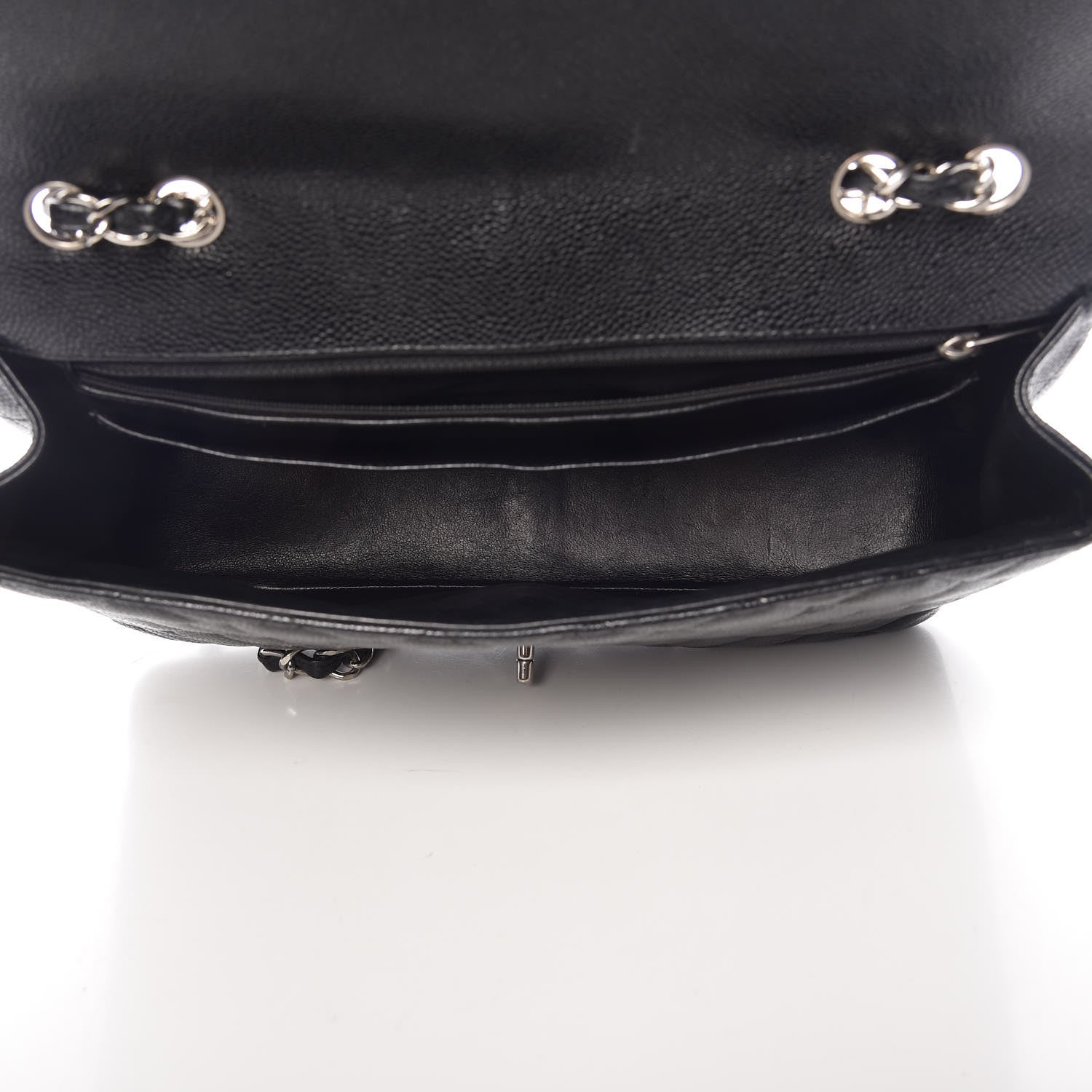 Chanel Caviar Quilted Jumbo Single Flap Black 5 of 13