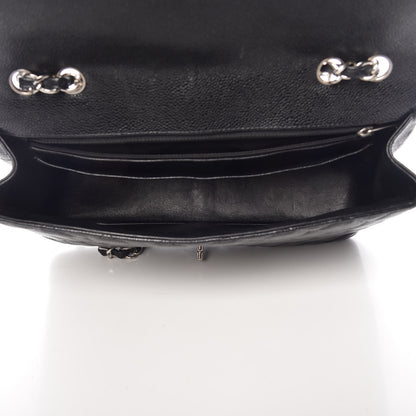 Chanel Caviar Quilted Jumbo Single Flap Black 5 of 13