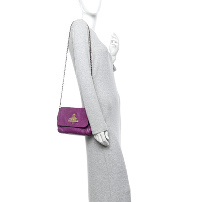 Mulberry Heavy Grain Calfskin Small Margaret Crossbody Purple 2 of 14
