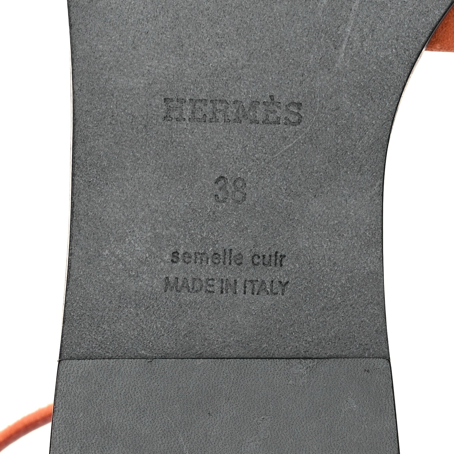 Hermes Suede Goatskin Santorini Sandals 38 Bois De Santal 8 of 13