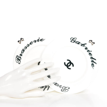 Chanel Plexiglass Brasserie Gabrielle Plates Minaudiere White 2 of 10